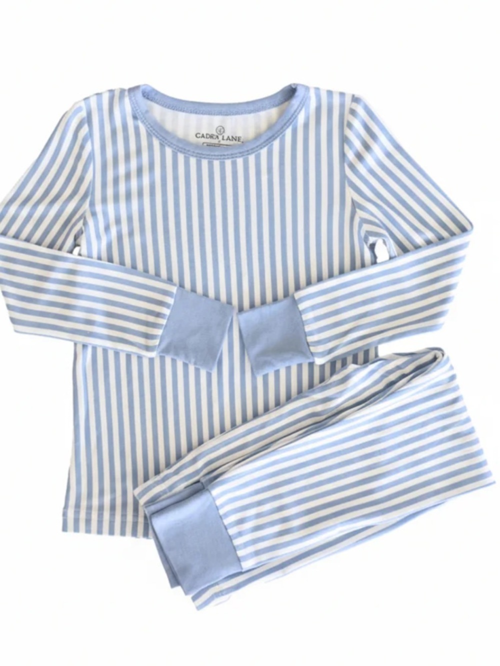 Caden Lane Snuggle Stripes Two Piece Pajama Set